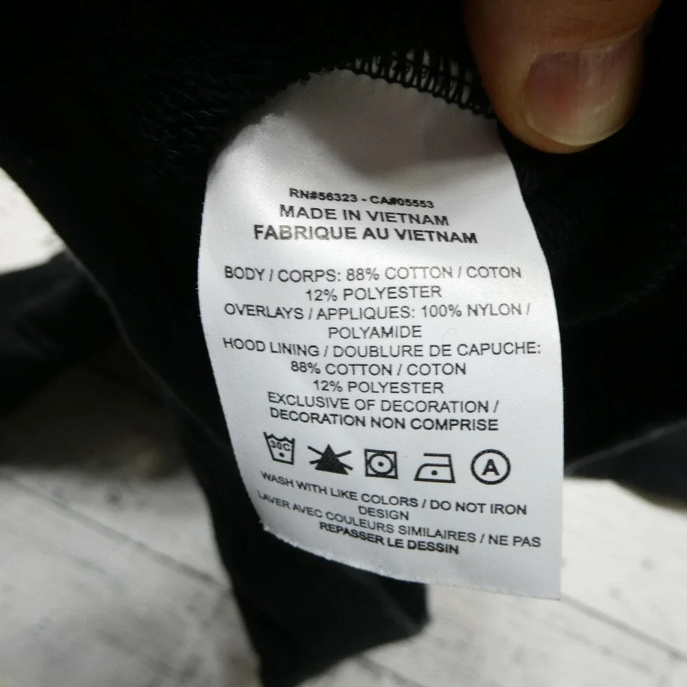 Jordan 23 Engineered Hoodie Mens Large Black Pullover Fleece Sweatshirt Pocket